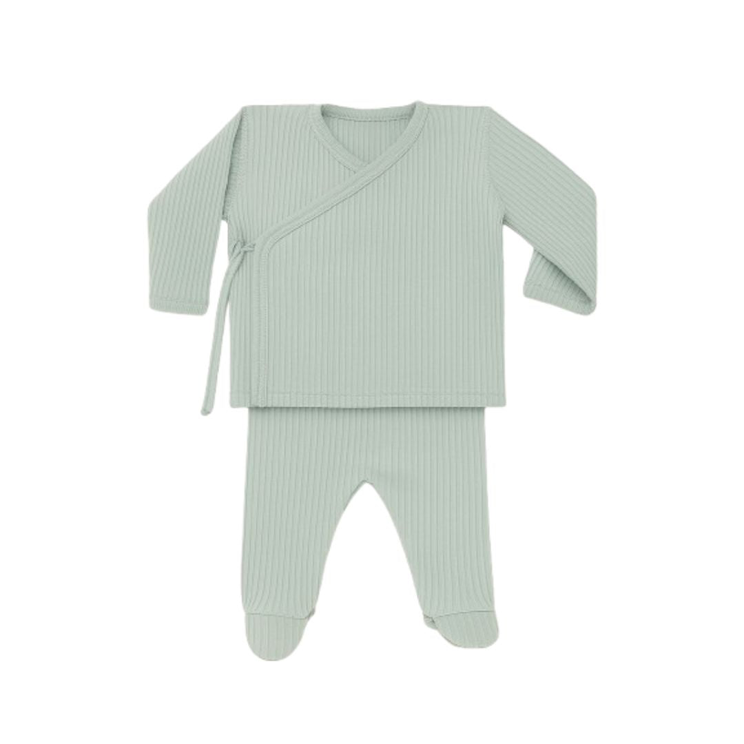 Primera Puesta Canalé Mint Algodón Orgánico