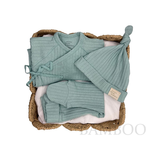 Primera Puesta Canalé Mint Algodón Orgánico