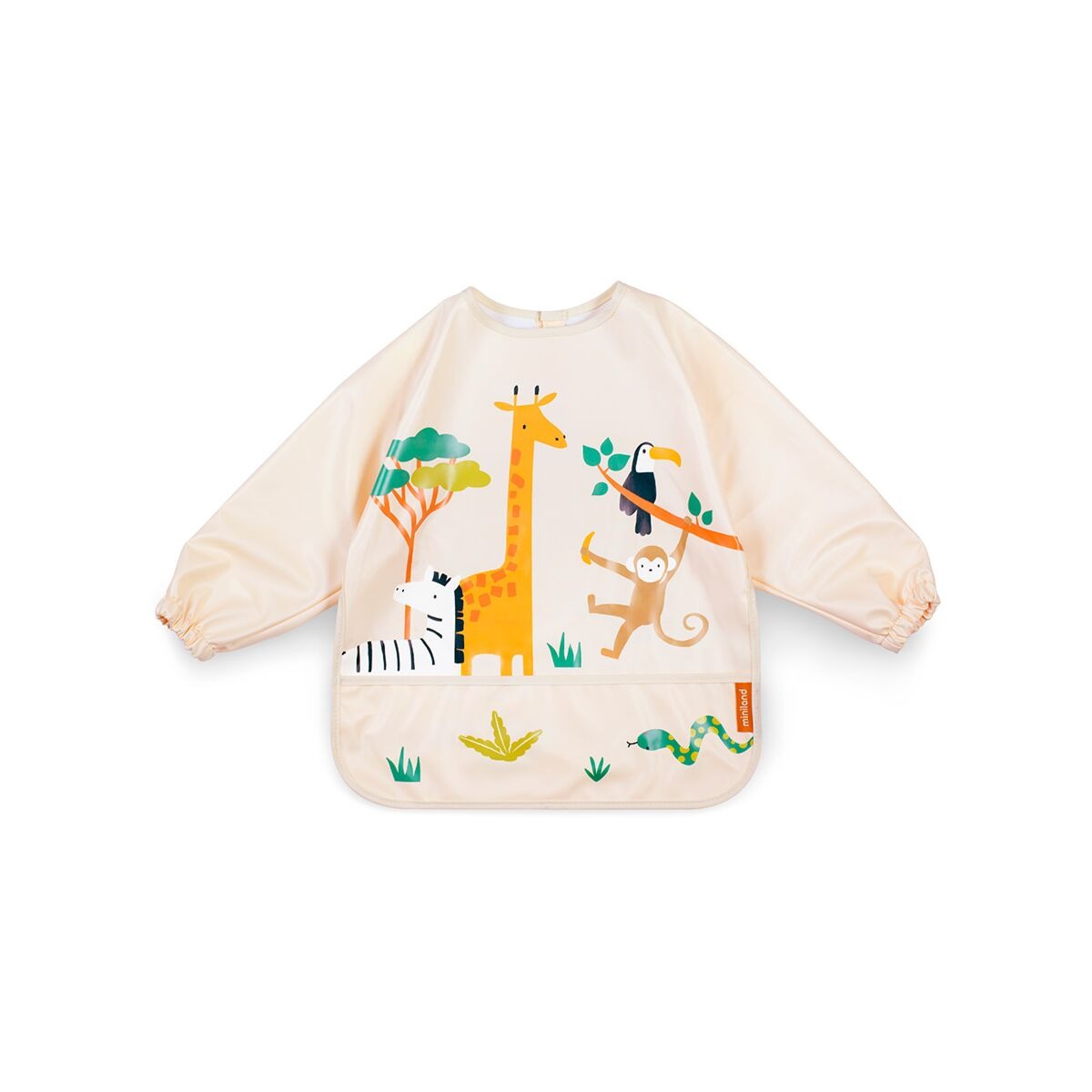 Babero con manga Soft Buby Jungle
