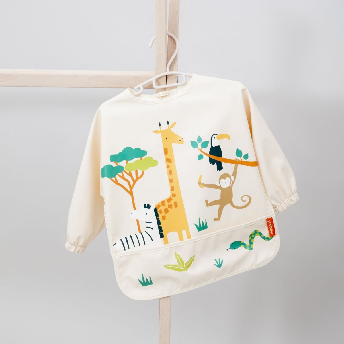 Babero con manga Soft Buby Jungle