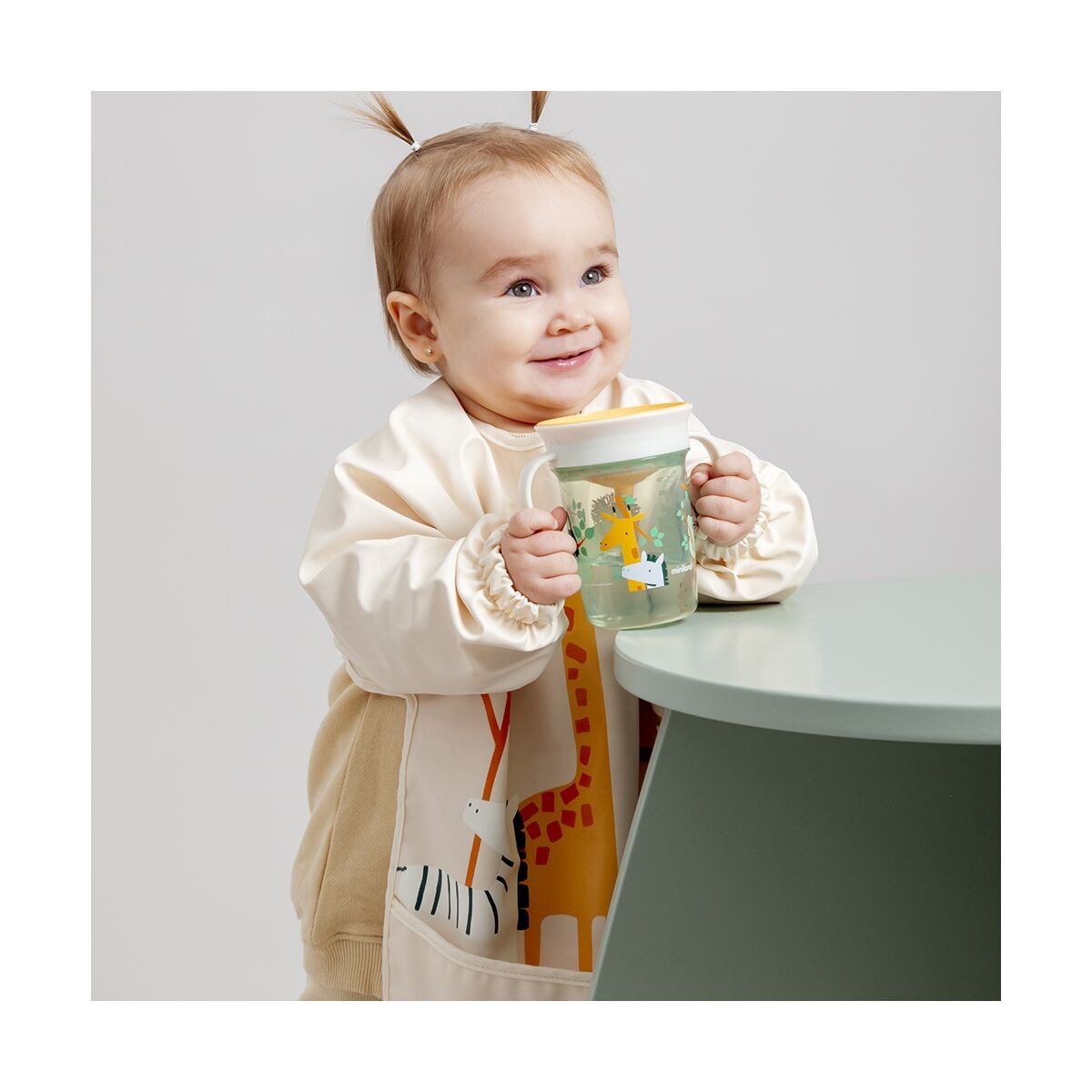 Babero con manga Soft Buby Jungle