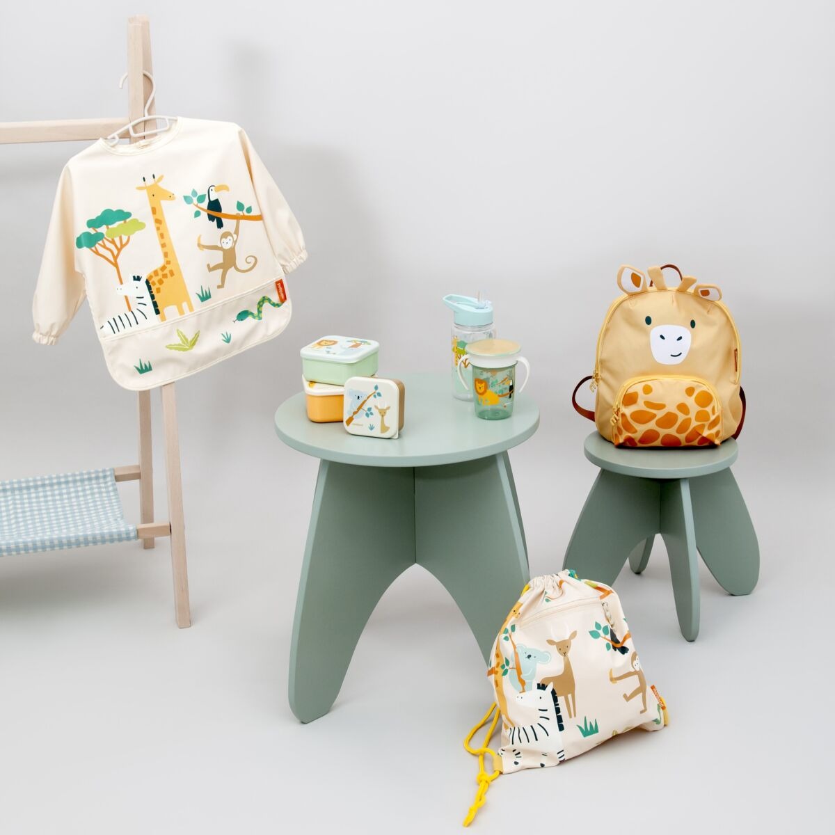 Babero con manga Soft Buby Jungle