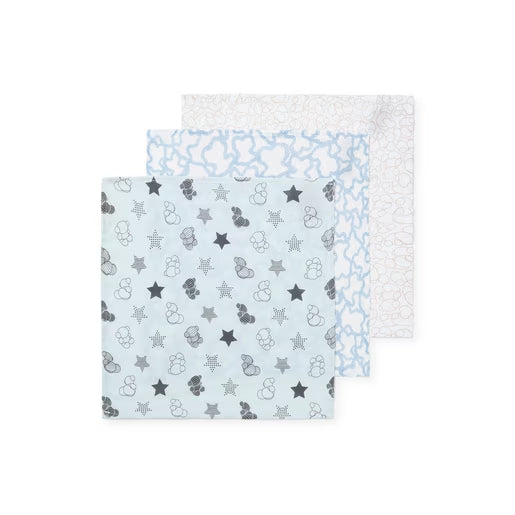 Muselina pack de 3 Tous Azul