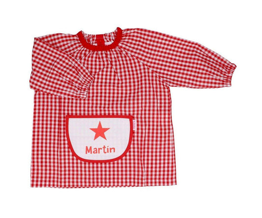 Babi con Bolsillo Central Estrella Rojo Personalizado