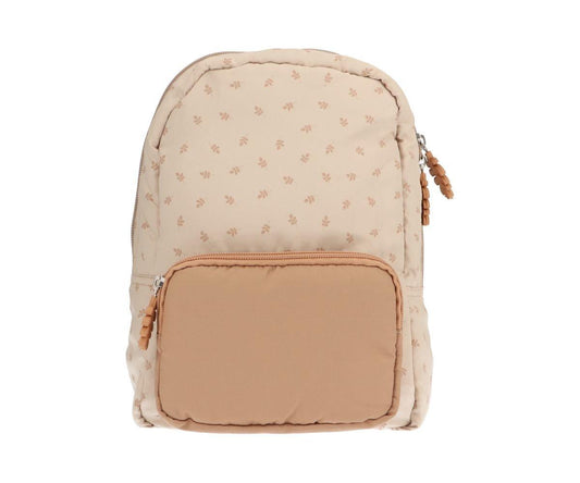 Mochila Infantil Acolchada Leaves Sand Personalizable