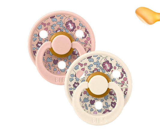 2 Chupetes BIBS Colour Anatómica Liberty Eloise Blush