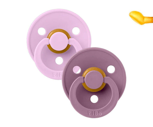 2 Chupetes BIBS Colour Anatómica Violet Sky/Mauve