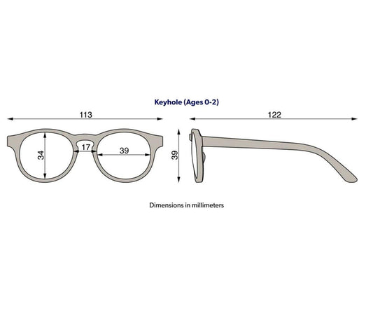 Gafas de Sol Flexibles ECO Keyhole (0-24meses) Soft Sand