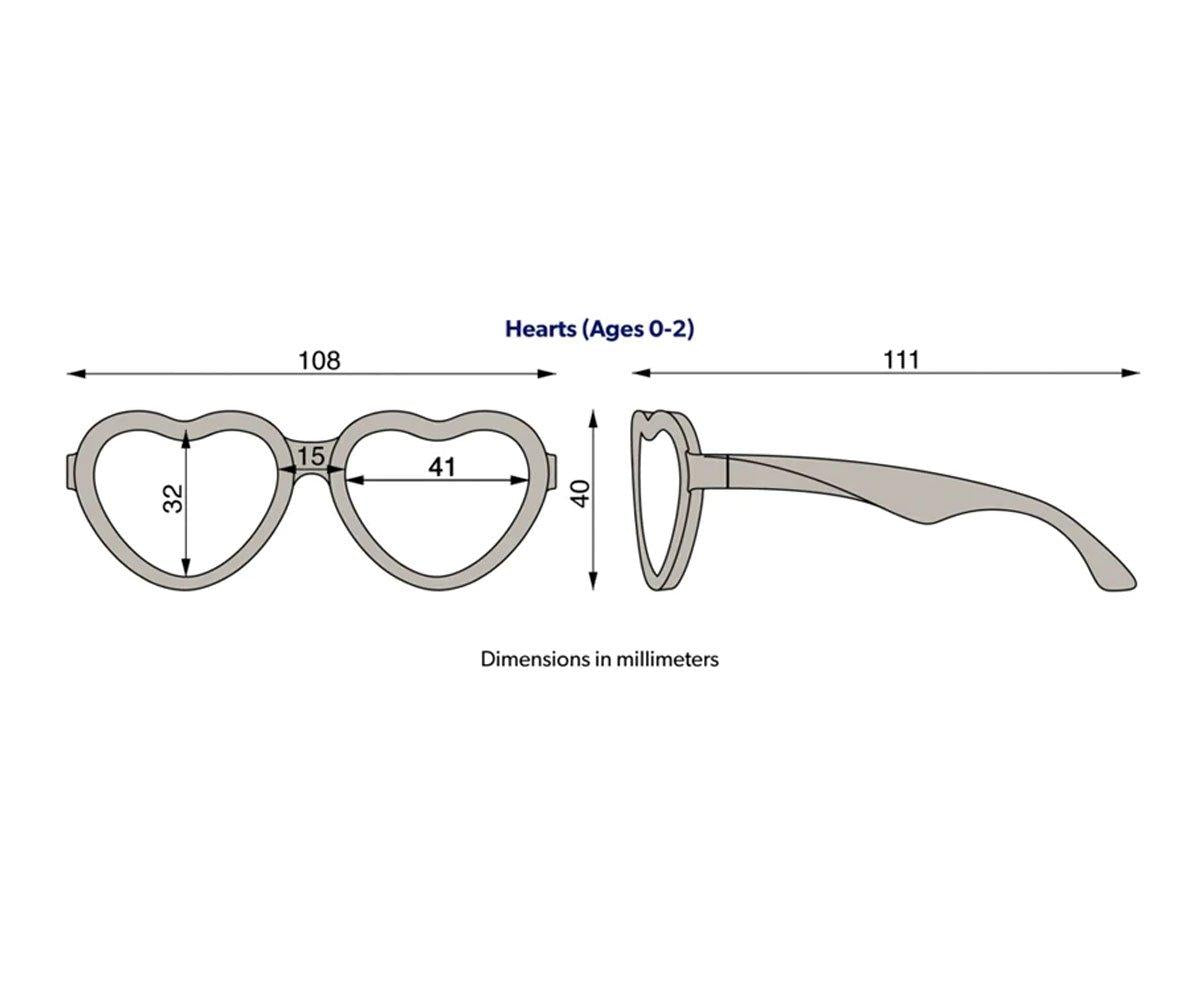 Gafas de Sol Flexibles Hearts(0-24m) Sparkle Squad