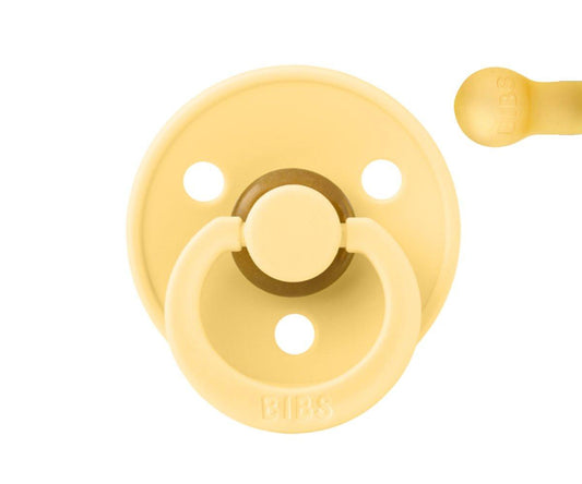 Chupete BIBS Colour Round Pale Butter en Bolsita