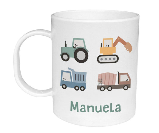 Taza de Plástico Personalizada Trucks