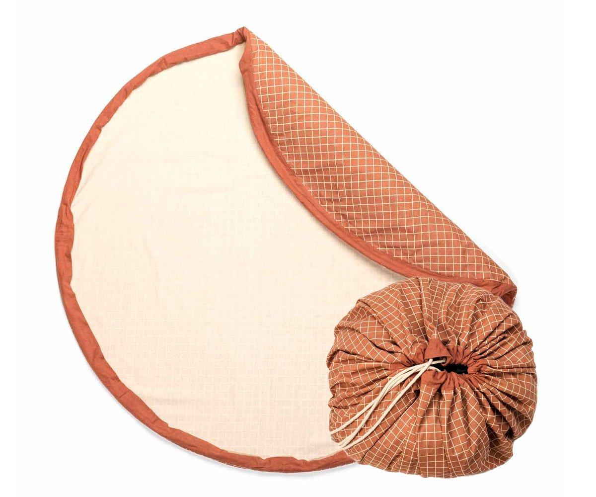 Saco Reversible Play & Go Classic Orgánico Cuadros Brown