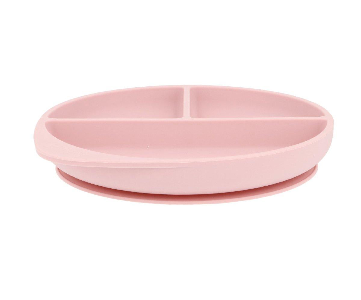 Plato Silicona con Ventosa Light Pink