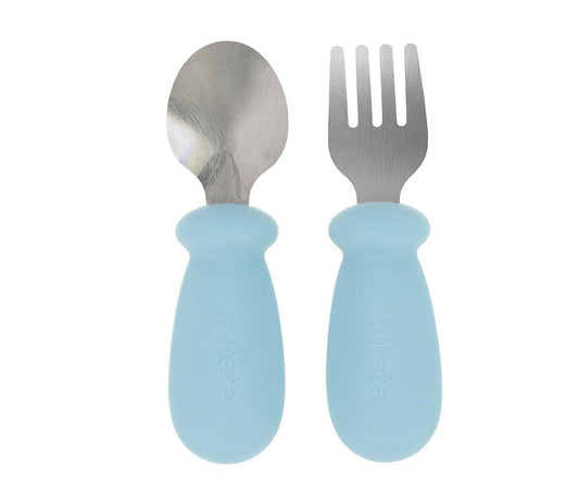 Cubiertos de Aprendizaje Sky Blue