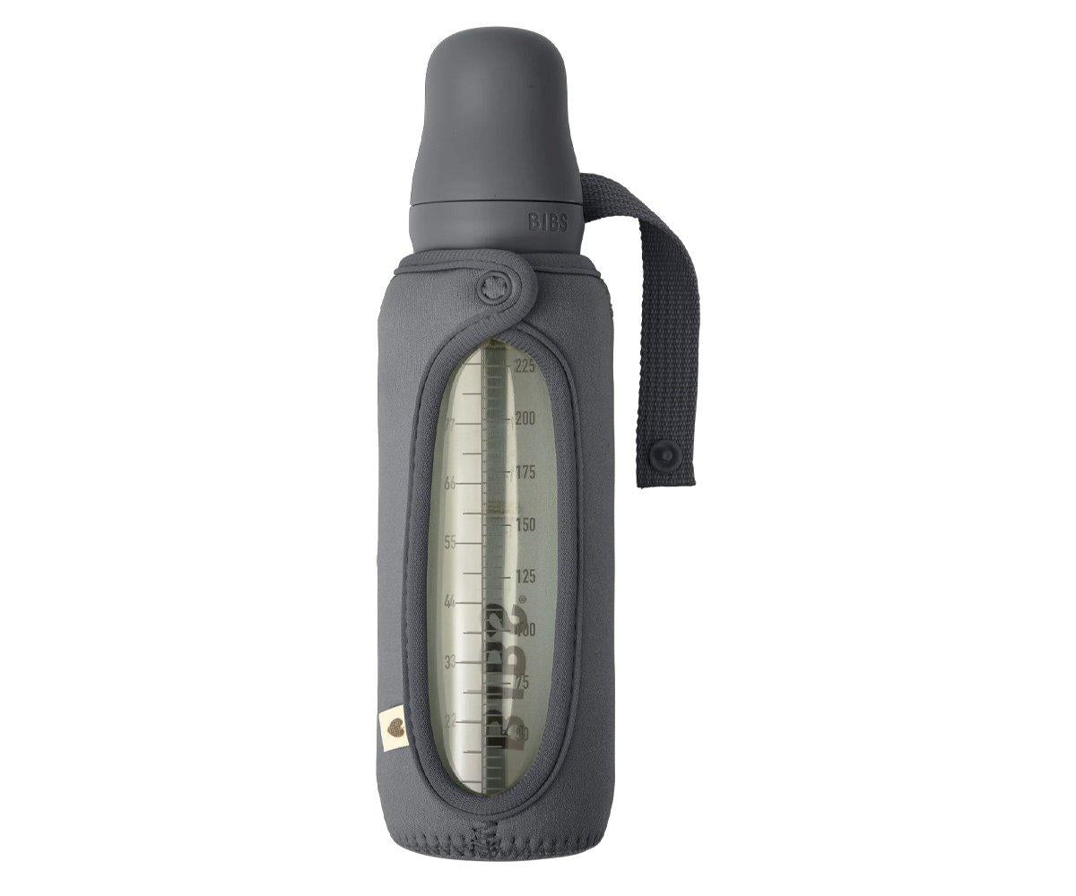 Biberón Cristal BIBS Iron 225ml + Fundas Biberón Regalo