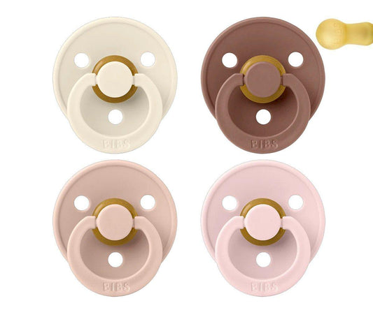 4 Chupetes BIBS Colour Ivory/Blush/Woodchuck/Blossom
