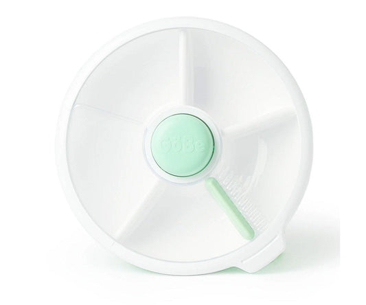 Caja de Almuerzo Grande Snack Spinner Slide con Hoja Pegatinas Mint Green