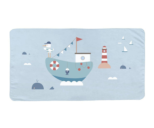 Toalla Playa Microfibra Fishing Boat Personalizable