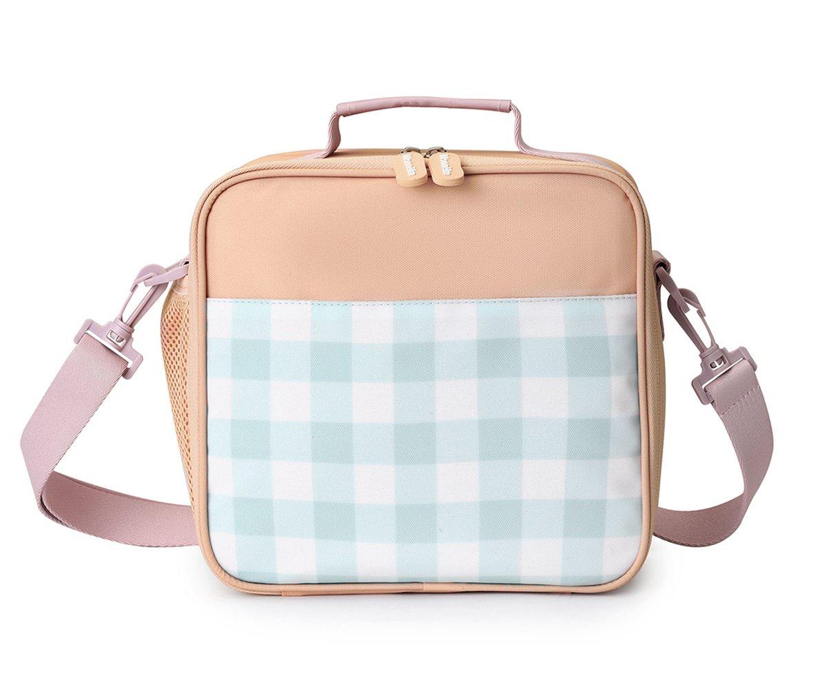 Nevera Rígida Stripes Apricot Personalizable