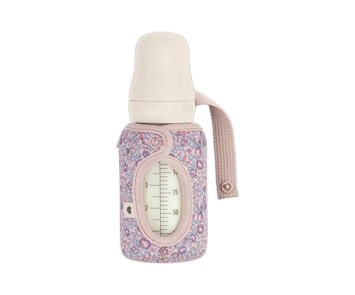 Biberón Cristal BIBS Blush 110ml + Funda Biberón Regalo