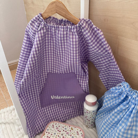 Babi con Bolsillo Central Vichy Rosa