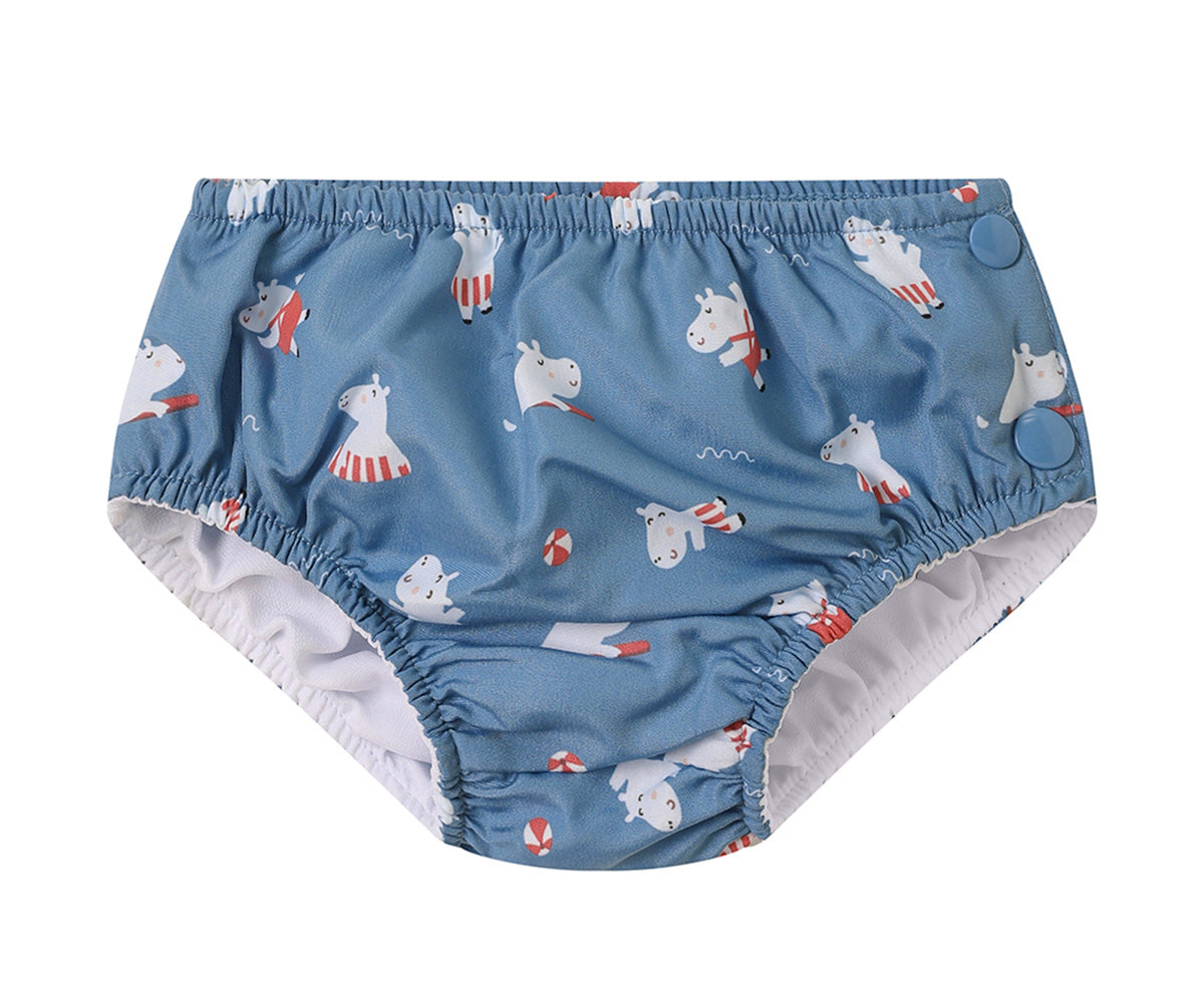 Bañador Pañal Volantes Hippos