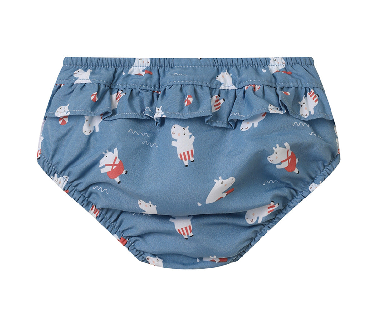 Bañador Pañal Volantes Hippos