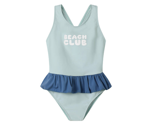 Bañador Cruzado con Volantes Stripes Blues & Beyond