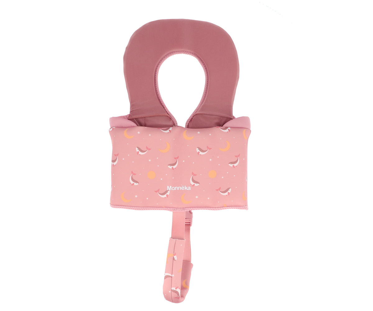 Chaleco Flotador Aprendizaje Whale Pink