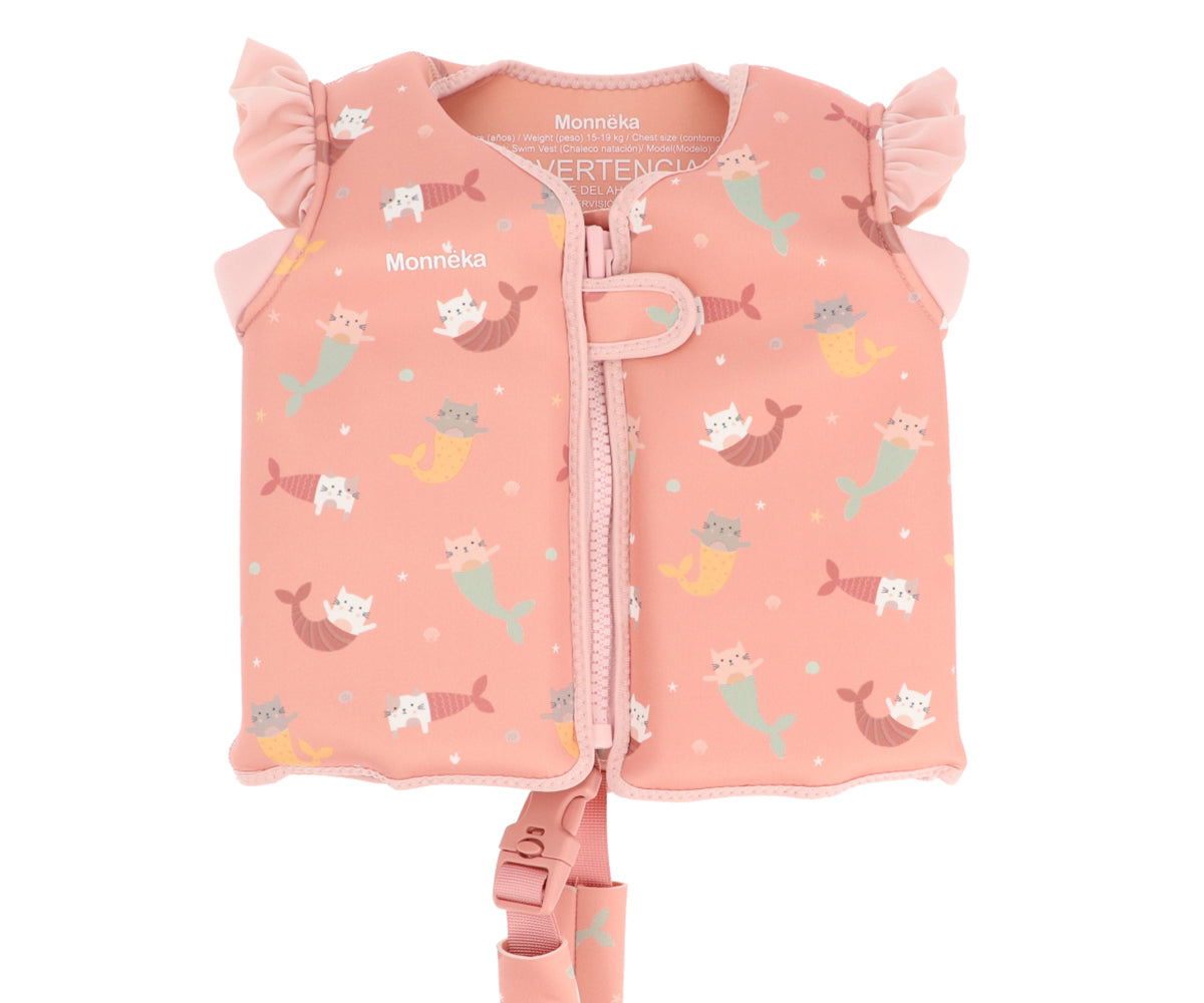 Chaleco Flotador Aprendizaje Mermaid Cats