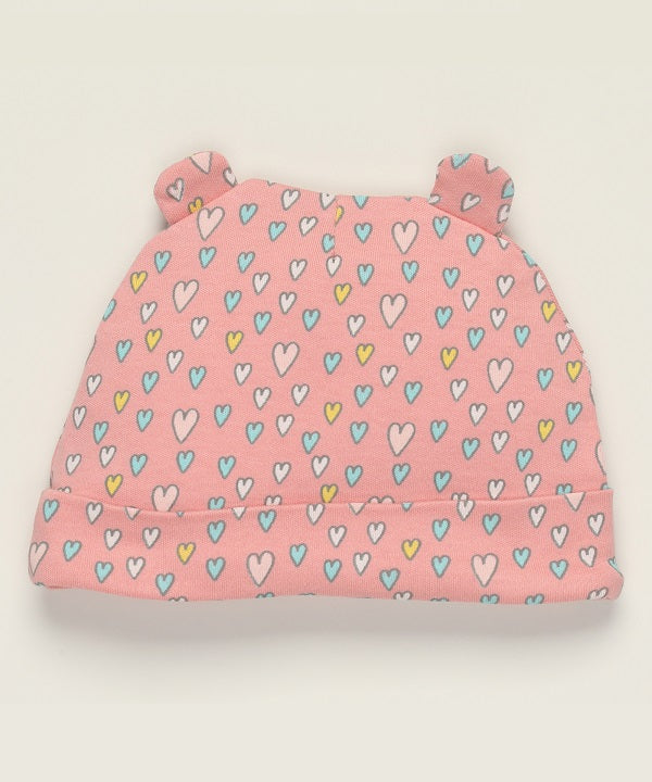 Gorrito Unicorn corazones rosa