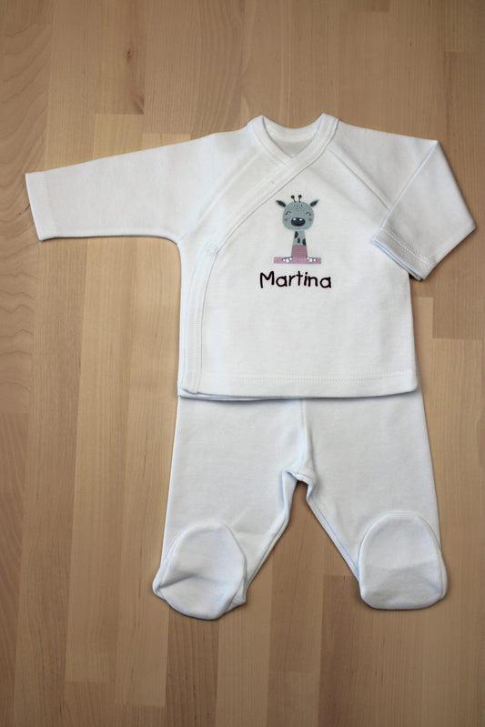 Conjunto Personalizado Jirafa Rosa