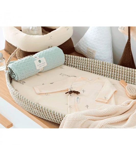 Cesto cambiador de mimbre 40x80