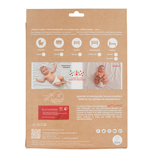 Bajera cuna algodón 100% Safe Control