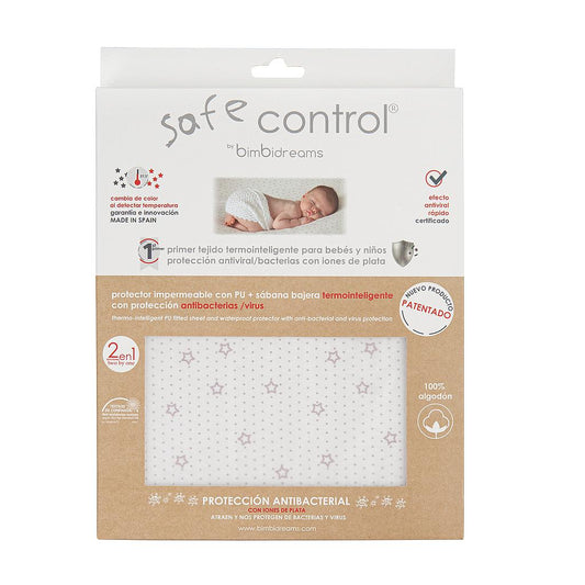 Sabana bajera cuna ajustable impermeable 2 en 1 - Termocontrol Safe Control