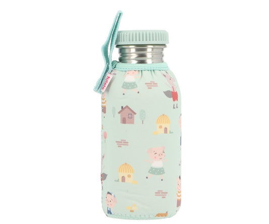 Botella Acero con Funda The Three Little Pigs Personalizable 500ml