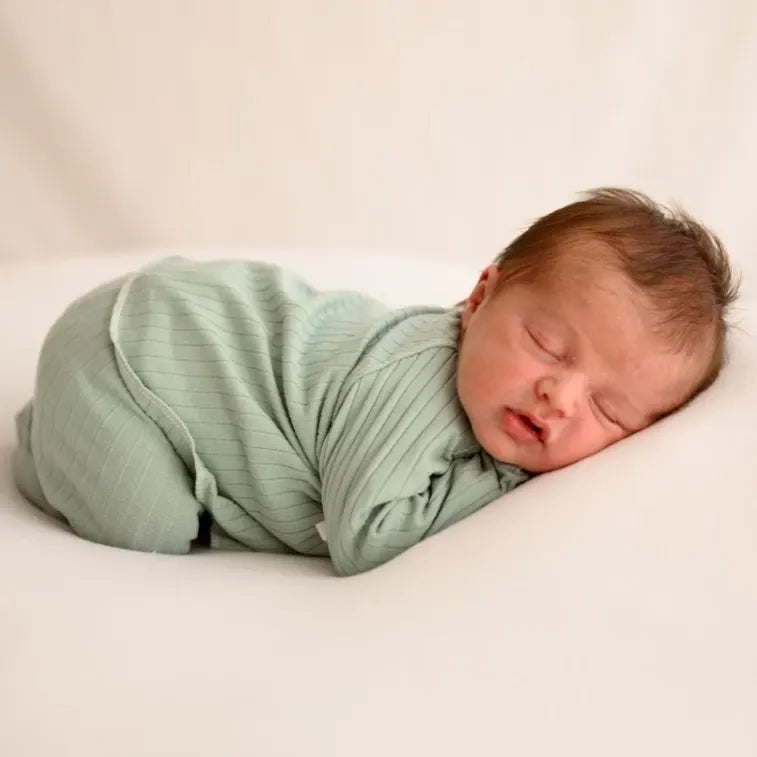 Primera Puesta Canalé Mint Algodón Orgánico