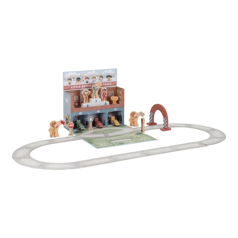 CAJA DE JUEGO CON PISTA CARRERAS FSC LIT