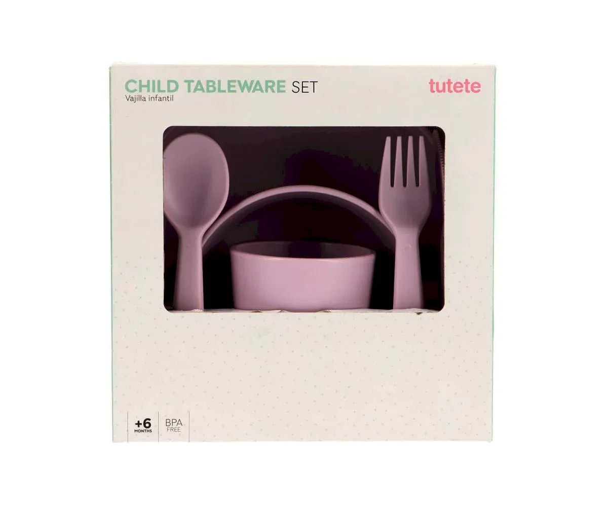 Vajilla Infantil Tutete Lilac