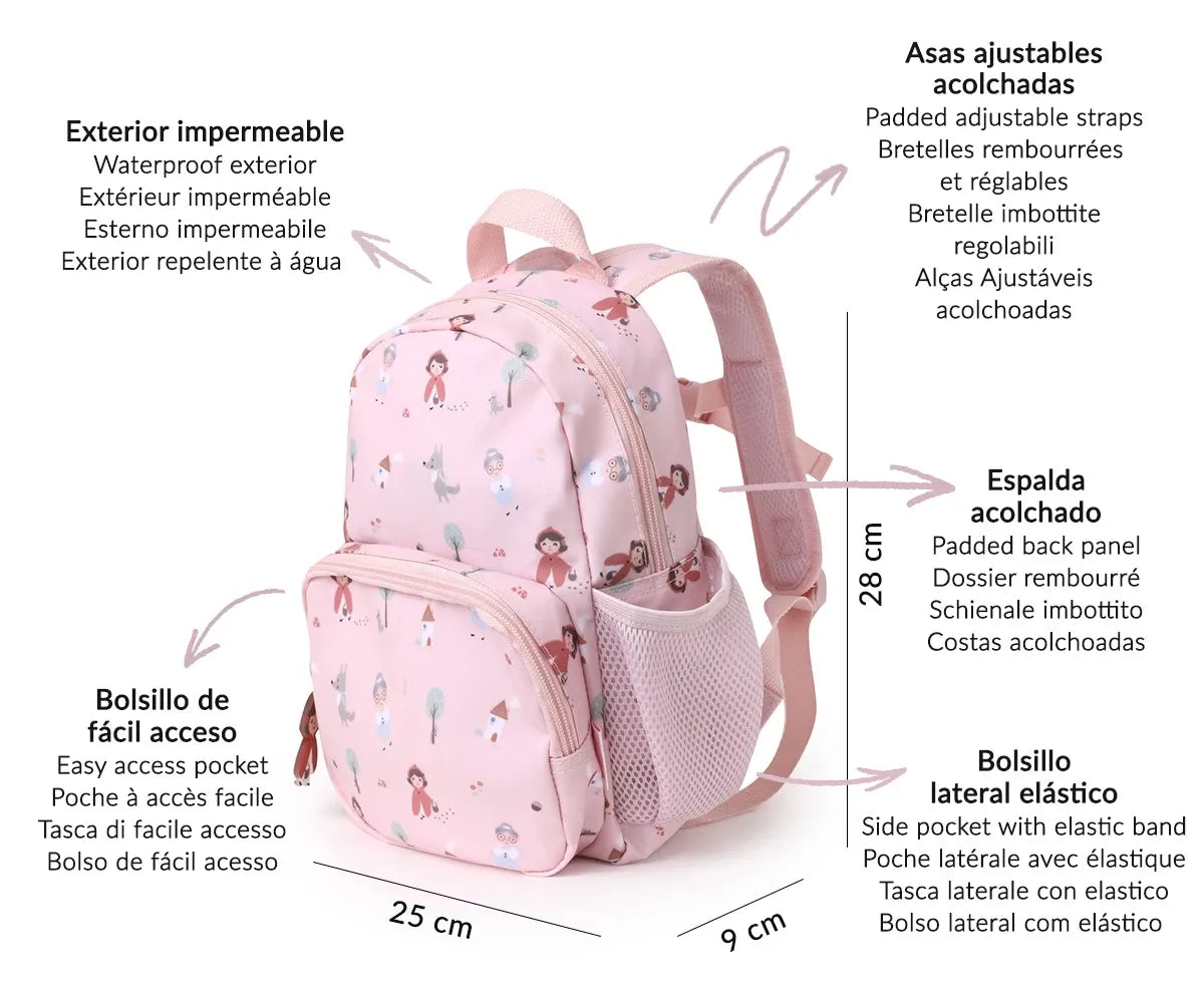 Mochila Infantil Little Red Personalizable