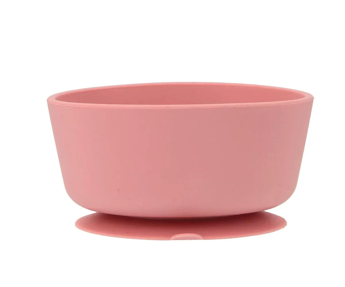 Bol Silicona + Cuchara Acero Light Pink
