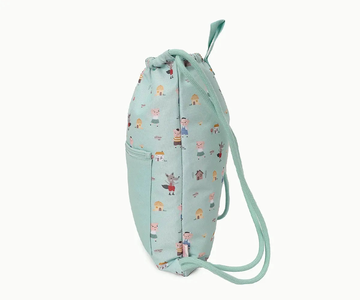 Mochila Saco Impermeable The Three Little Pigs Personalizable