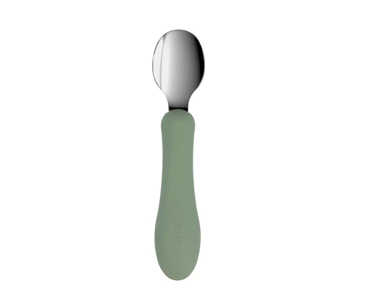 Bol Silicona + Cuchara Acero Sage
