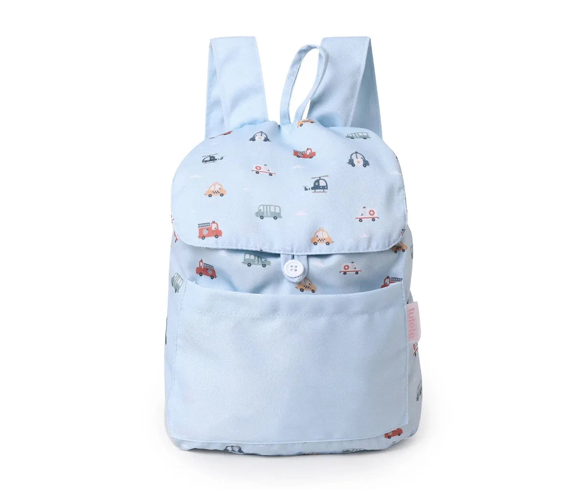 Mochila Pequeña Tela City Cars Personalizable