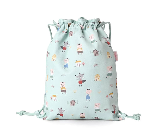 Mochila Saco Tela The Three Little Pigs Personalizable