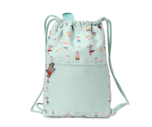 Mochila Saco Impermeable The Three Little Pigs Personalizable