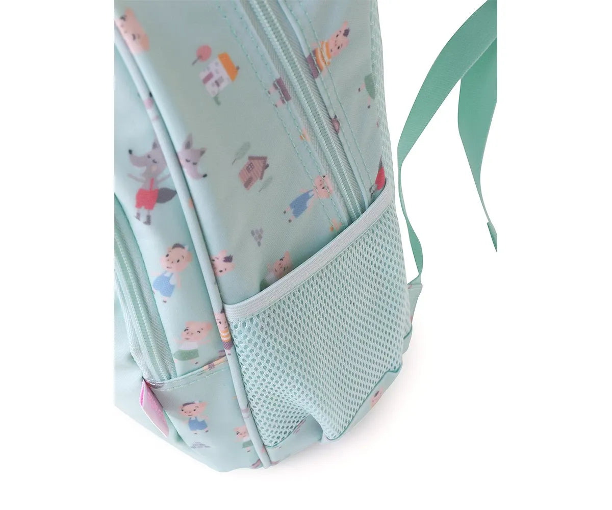 Mochila Mediana The Three Little Pigs + Llavero Personalizable