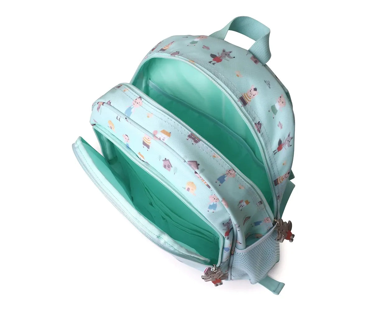Mochila Mediana The Three Little Pigs + Llavero Personalizable