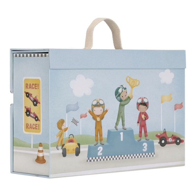CAJA DE JUEGO CON PISTA CARRERAS FSC LIT