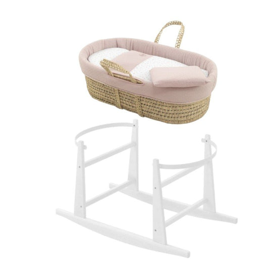 MOISES PALMA ACOLCH+PATA M.BCO PLUMETI ROSA/BCO 39x80x61 CM
